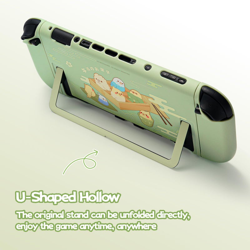 GeekShare Protective Case Compatible with Switch 2, PC Slim Dockable Skin Cover for Switch 2 Console and Game Console - Little Parrots - Image 5