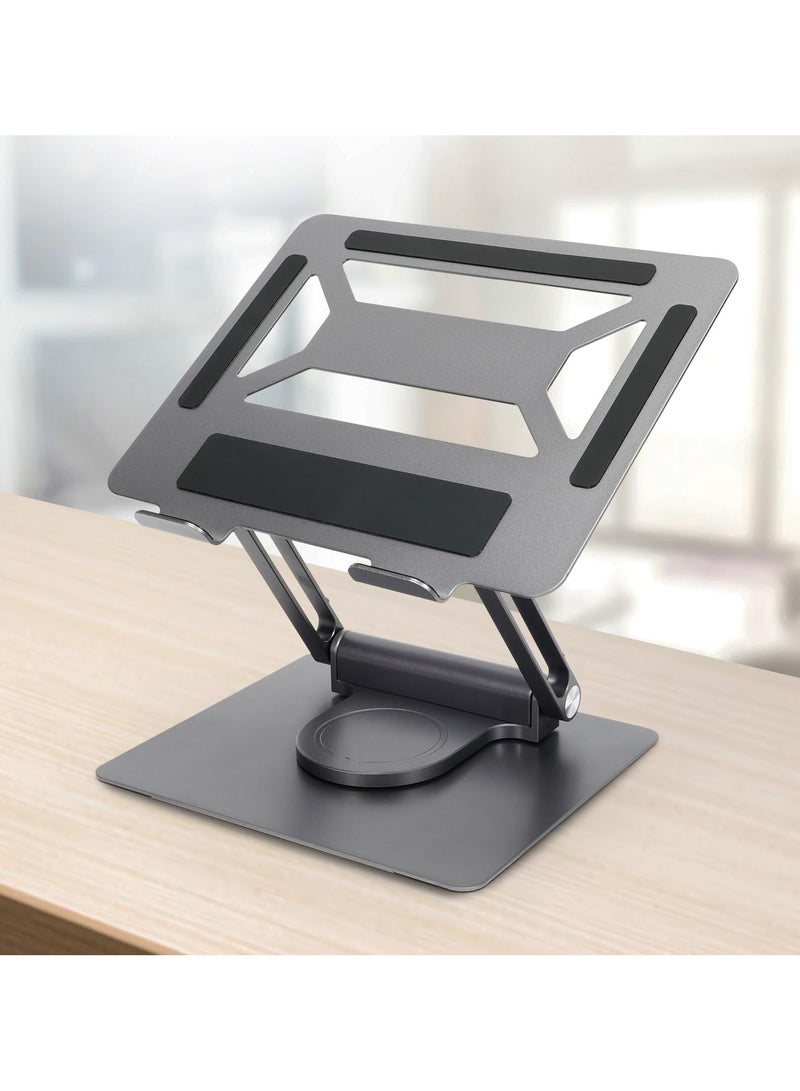 Green Tiger Laptop Docking Station stand,Adjustable 360°Rotation Laptop Dock Stand Laptop Stand,Portable ipad stand 4 in 1 USB C Hub - Image 1