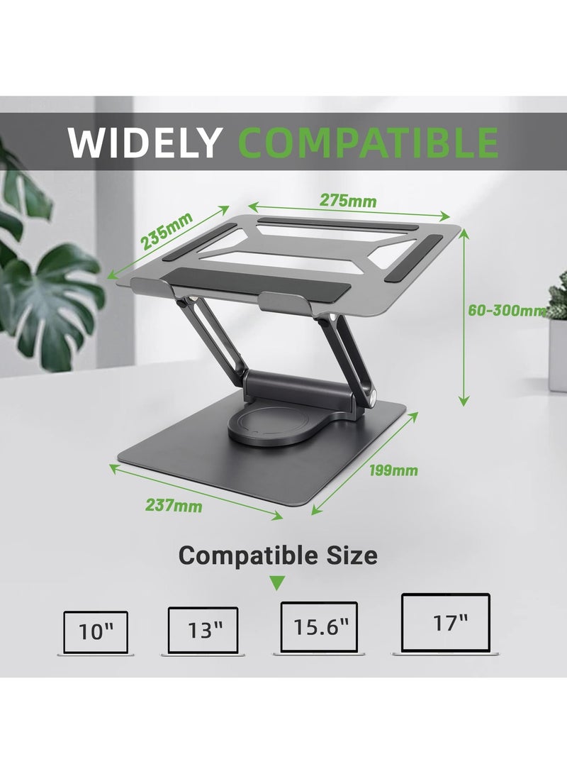 Green Tiger Laptop Docking Station stand,Adjustable 360°Rotation Laptop Dock Stand Laptop Stand,Portable ipad stand 4 in 1 USB C Hub - Image 2