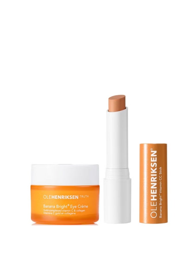 Ole Henriksen Banana Bright Eye Creme and Banana Bright Eye Stick Apricot Duo - Image 1