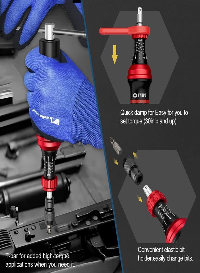 VANPO Torque Screwdriver Set 10-80 In-lb, 99-Piece Torque Driver Kit - Image 4
