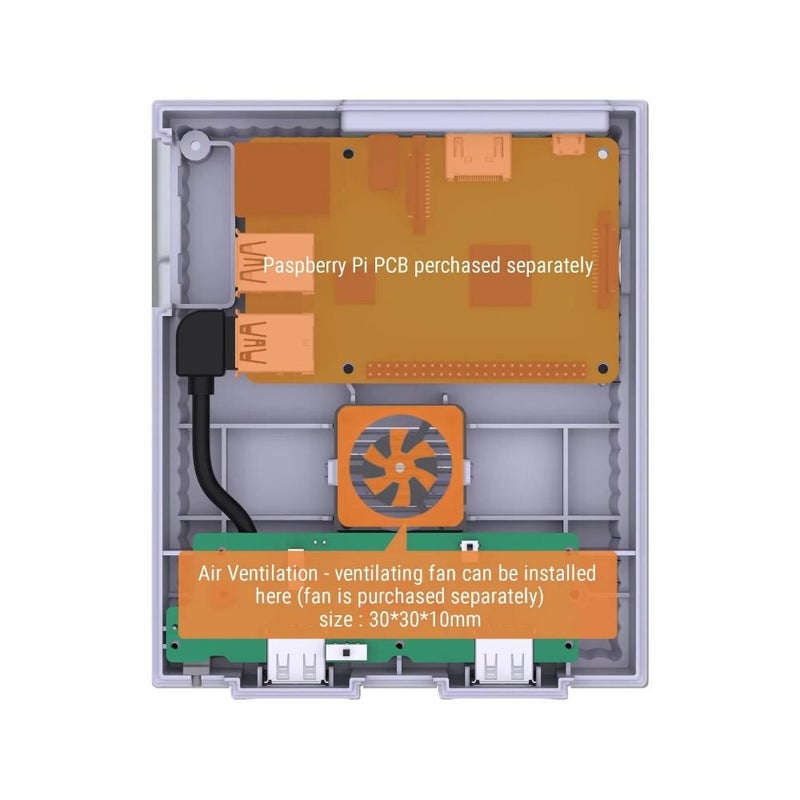 Retroflag SuperPi Case-U (ucase Version) USA Edition, Single Box - Image 4