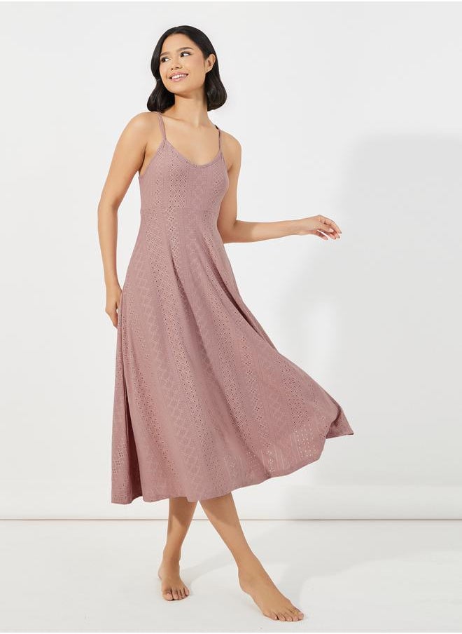 Styli Jersey Schiffli Slip Dress  - Image 1