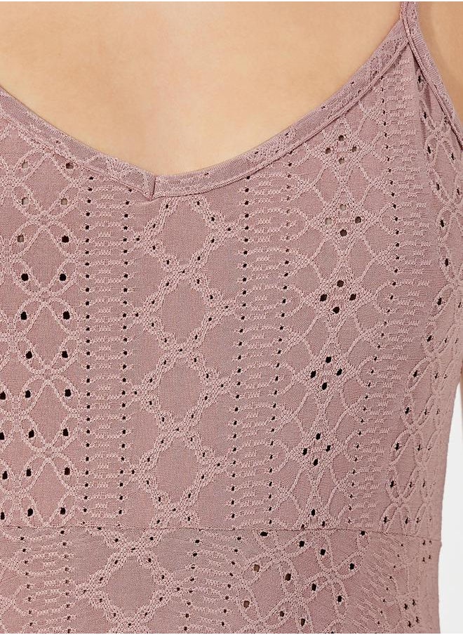 Styli Jersey Schiffli Slip Dress  - Image 3