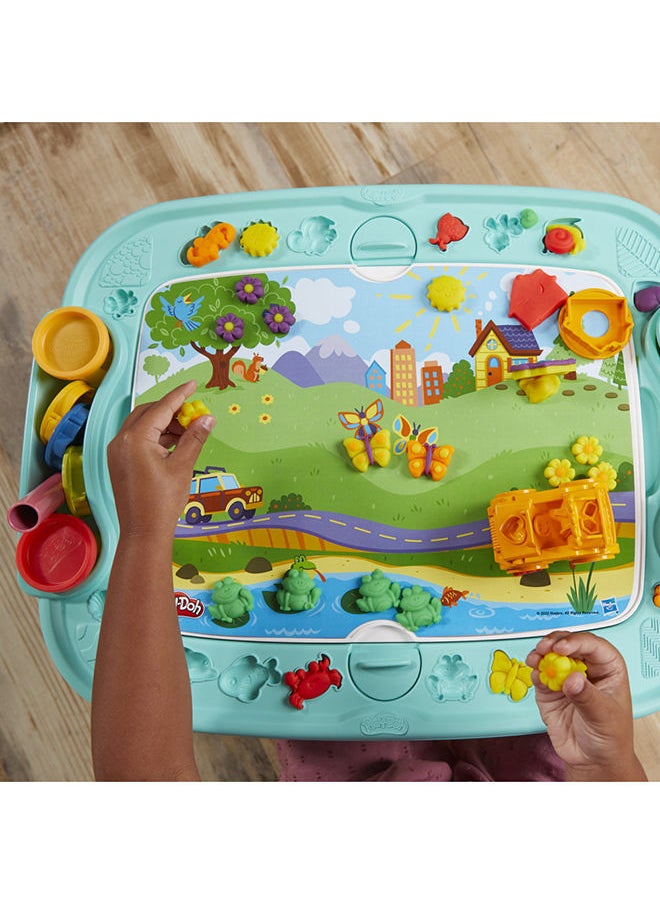 Play-Doh - All-in-One Creativity Starter Station Activity Table, Preschool Toys for 3 Year Old Boys & Girls & Up, Starter Play-Doh Sets - Image 1