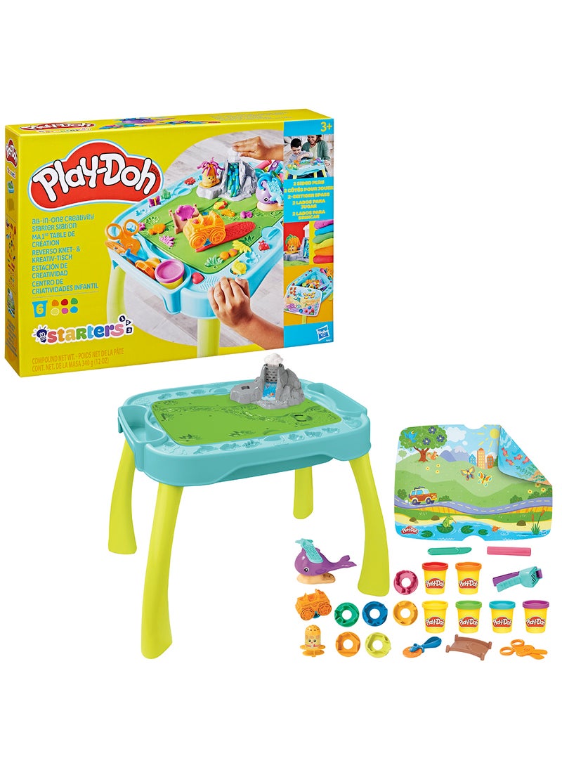 Play-Doh - All-in-One Creativity Starter Station Activity Table, Preschool Toys for 3 Year Old Boys & Girls & Up, Starter Play-Doh Sets - Image 1