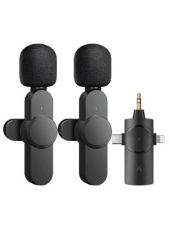 Wireless Lavalier Lapel Microphone for iPhone, iPad, Android, Camera – Plug & Play, 7 Hours Long Working Time, Ideal for Interviews, Videos, Podcasts, Vlogs, YouTube