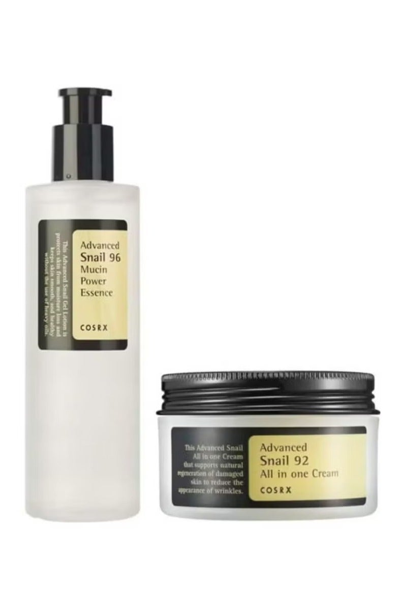 Advanced Snail 96 Mucin Power Essence and Snail 92 All in One Cream SET Multicolour 100grams