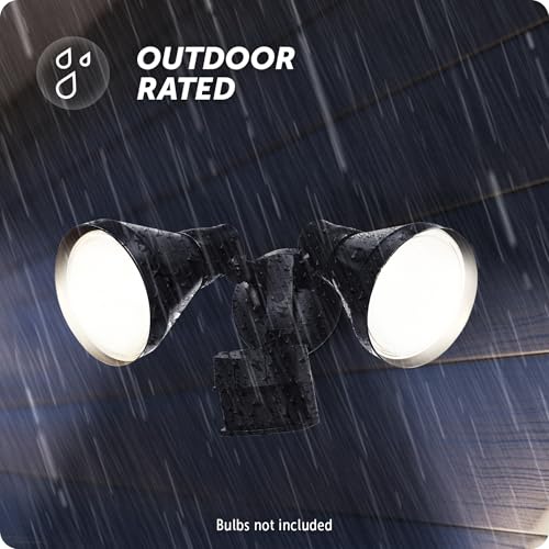 Globe جلوبي إلكتريك 17000140 ضوء أمان مع مستشعر حركة مزدوج الرأس بزاوية 180 درجة 240 واط باللون الأسود مع MotionBright - Image 2