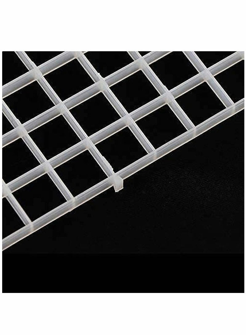 6 PCS Aquarium Divider Filter Tray Egg Crate Fish Tank Bottom Isolation, White, 30 cm x 15cm - Image 4