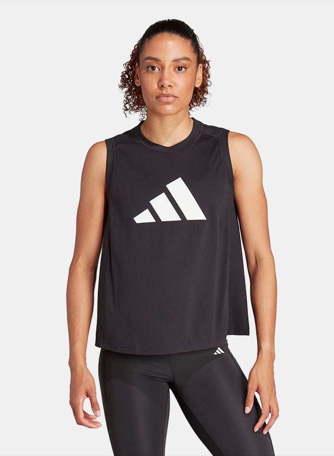 Adidas Train Essentials Big Performance Logo Training Tank Top - Image 1