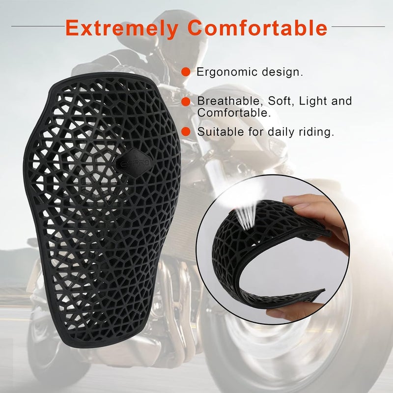 surlim EMP Shoulder Protector CE Insert Armor Motorcycle Jacket Replacement Pads [Pair] - Image 4