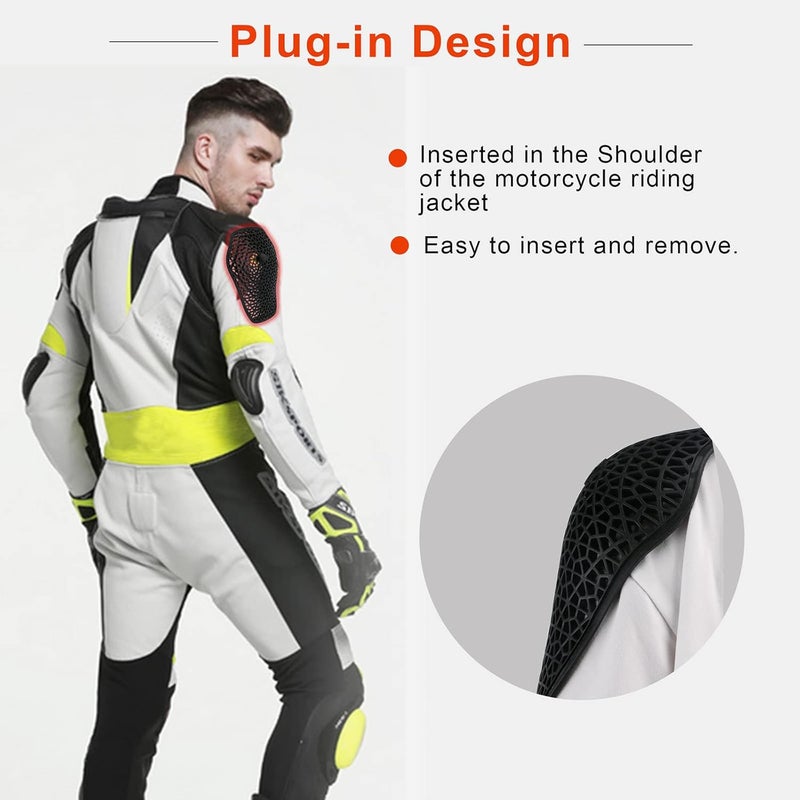 surlim EMP Shoulder Protector CE Insert Armor Motorcycle Jacket Replacement Pads [Pair] - Image 3