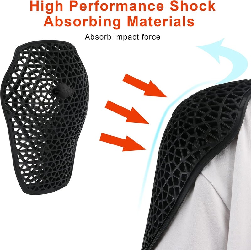 surlim EMP Shoulder Protector CE Insert Armor Motorcycle Jacket Replacement Pads [Pair] - Image 5