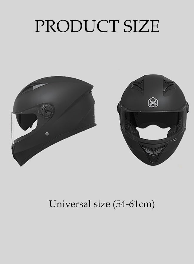DUNISO Full Face Motorcycle Helmet, Lightweight Crash Resistant Motorcycle Helmet, All Season Cool Racing Helmet，Equipped With Dual Lenses,Anti Seismic And Anti Drop, Comfortable And Breathable, Suitable For Both Men And Women  - Image 2