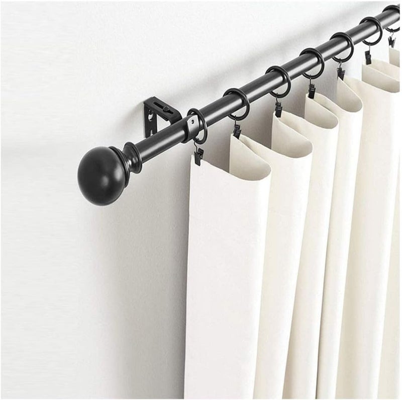 PiyuBind Curtain Rings with Clips 3 cm Interior Diameter Openable 10 Pack Rustproof Metal Hangers Ring Decorative Drapery Vintage (Black) - Image 5