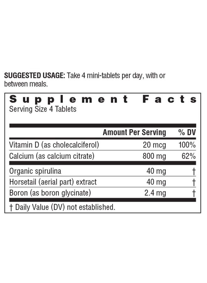 Rainbow Light Calcium Citrate Mini-Tabs - Food-Based Calcium Supplement Supports Calcium Absorption, Bone and Tooth Health; 800 IU Vitamin D3, 800mg Calcium; Vegetarian and Gluten-Free - 120 Tablets - Image 3
