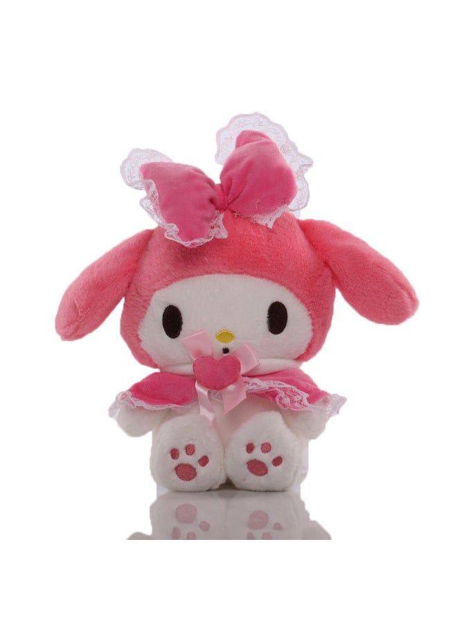 هالامودو لعبة كيتي بلاش فاتنة مع قوس وردي رائع -24 سم، هدية عيد ميلاد حالم للفتيات وديكور ساحر لغرفة النوم ودمية غرفة المعيشة - Image 1