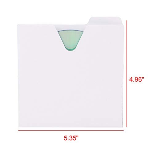 Vaultz CD Sleeves - Pack of 100 Thin CD and DVD Sleeve File Folders for Preservation & Organizing w/Thumb Notch, Perfect for CD Sleeve Storage Boxes - White - Image 4