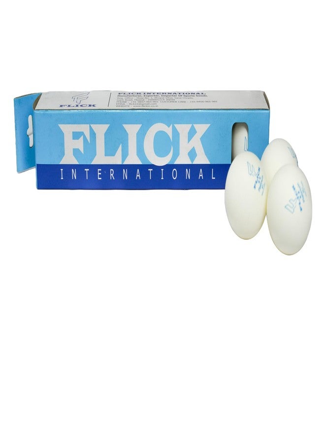 FLICK كرات تنس الطاولة فليك بلاتينيوم نجمتين - معتمدة من الاتحاد الدولي لتنس الطاولة - مقاس قياسي 40+ مم، مصنوعة من مادة ABS، كرات بيضاء متينة للبطولات والتدريب - عبوة من 6 كرات (علبة واحدة) - Image 1