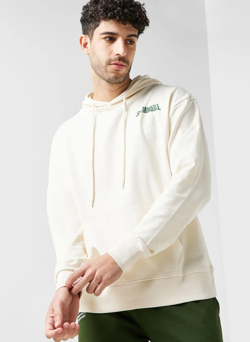 Namshi x Sustainable Oversize Hoodie With Back Print