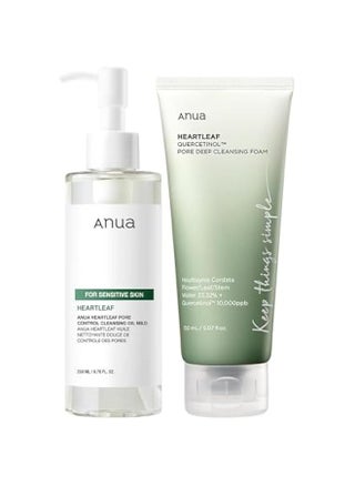 Anua Gentle Duo for Facial Cleaning: Heartleaf Pore Control Cleansing Oil and Quercetinol Deep Cleansing Foam for Blackhead Removal and Korean Skincare - pzsku/Z5274A27DF737B8DE94ADZ/45/_/1730751414/1d45aa20-b710-49e3-a0ed-882bc8faf0f7