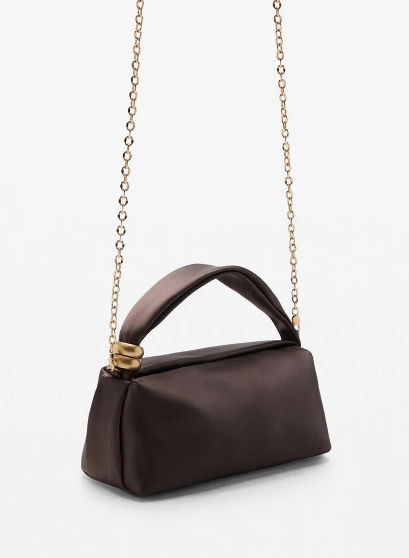 مانجو Metallic detail handbag
