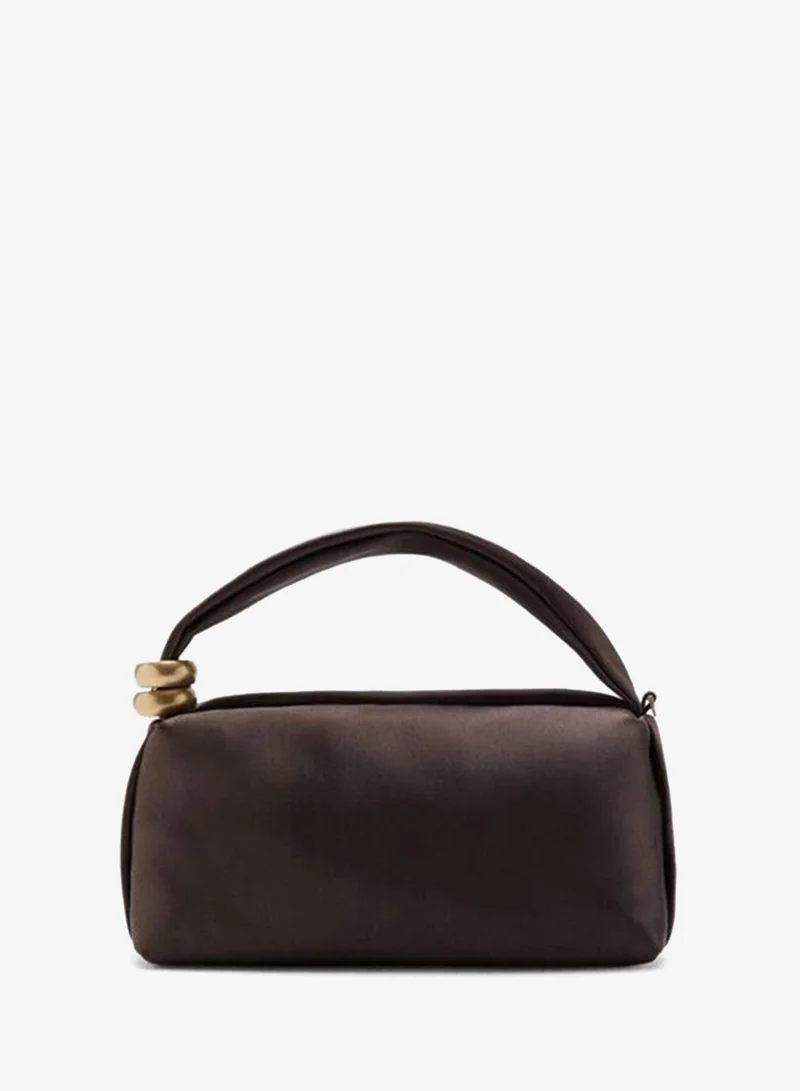 مانجو Metallic detail handbag
