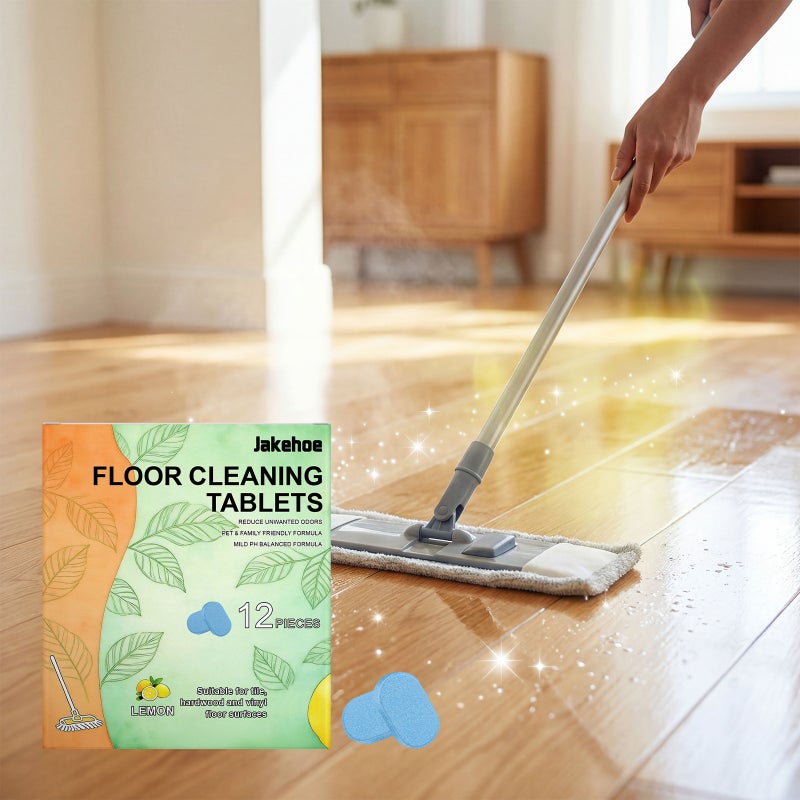 Jakehoe Floor Cleaning Tablets For Tiles And Hardwood Floors, Remove Stains, Deodorize, Leave A Fresh Scent, Clean And Add Shine, Effervescent Tablets - Image 2