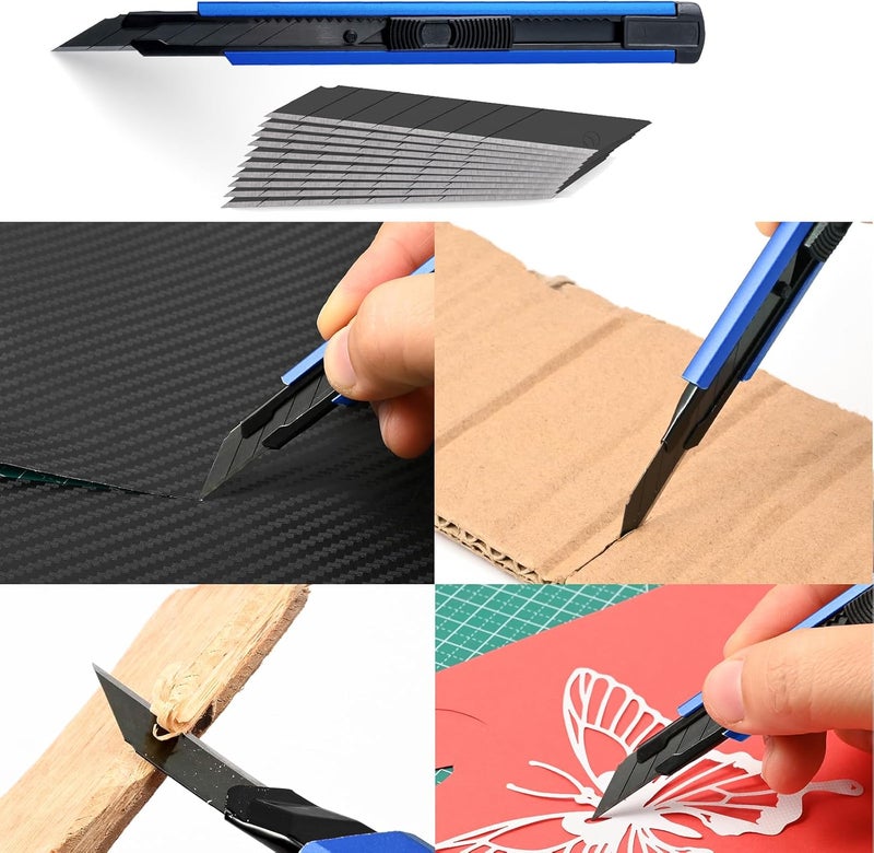 FOSHIO Car Vinyl Tool Kit Car Film Blue Squeegee Set for Tint Film Car Wrap, Foil Tool Set for Wrapping, Micro Squeegee, Felt Squeegee, Cutter Knife - Image 5