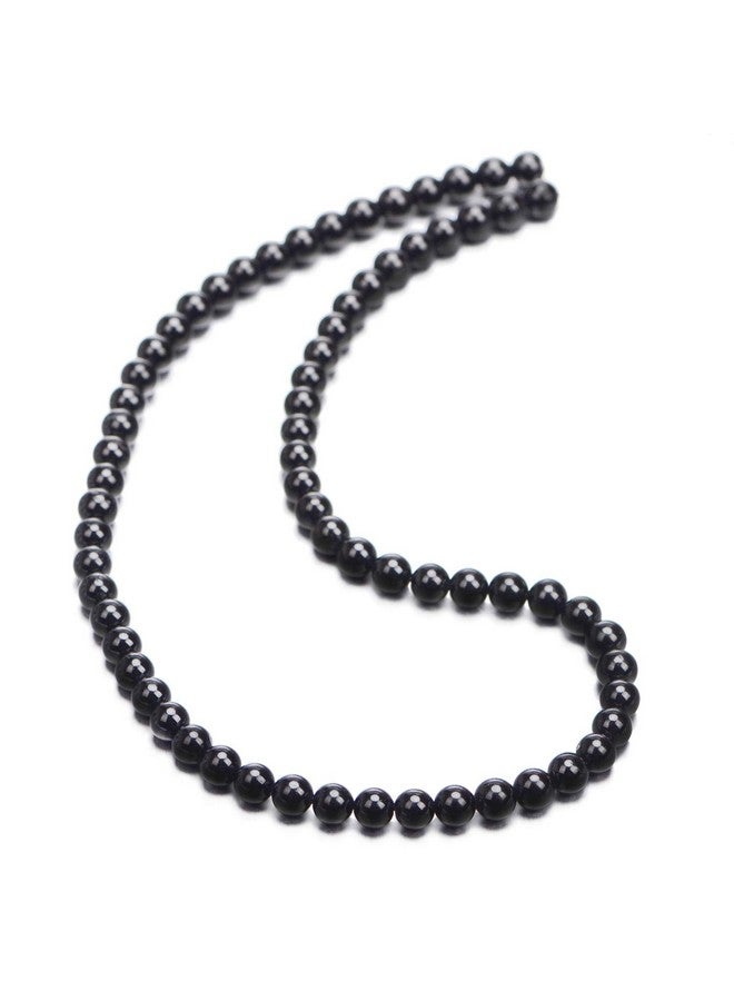 AD BEADS Natural Black Tourmaline Gemstone Round Beads 15.5“ A Grad (6Mm) - Image 2