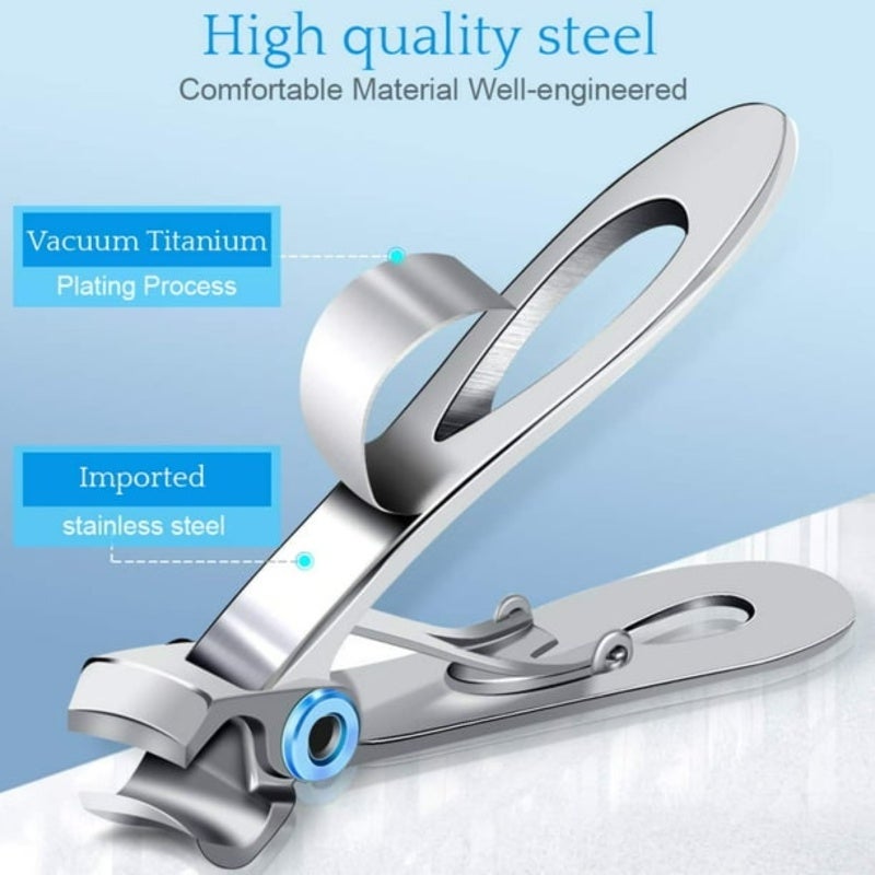 Oversized Clippers 3.54 Inch Lever 180 Degree Wide Jaw Opening - Premium Stainless Steel Sharp Blades Thick Nails for Elderly Men with Arthritis Ingrown Tough Extra Thick Nails - Image 4