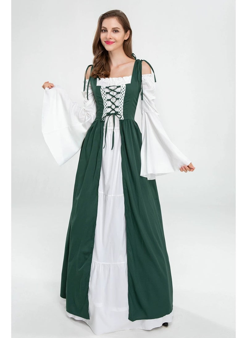 general Medieval Costume for Women Europe and America Style Middle Ages Revival Princess Cosplay Costume Birthday Party Dress for Women - Image 1