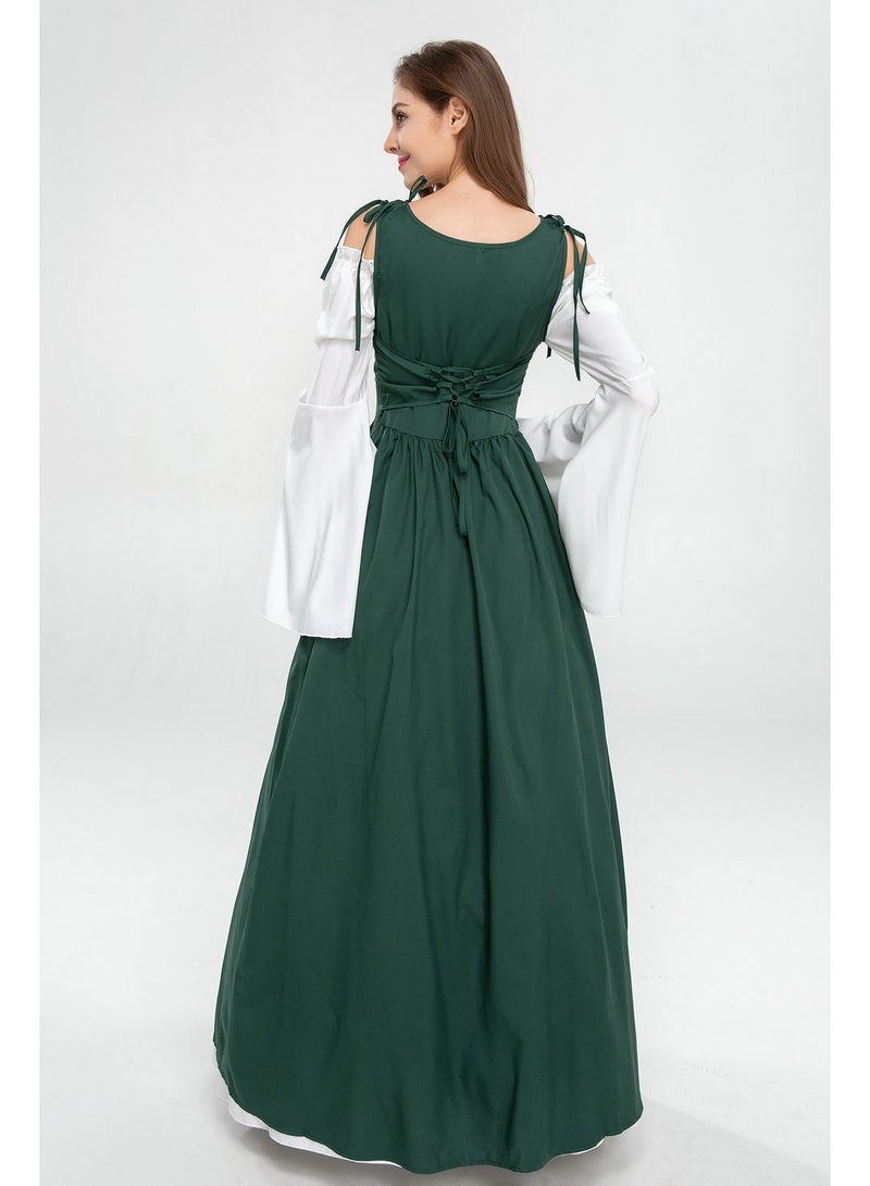 general Medieval Costume for Women Europe and America Style Middle Ages Revival Princess Cosplay Costume Birthday Party Dress for Women - Image 2