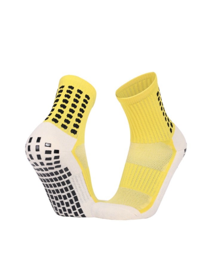 Kenzs 3 Pairs Colorful Football Anti-Slip Socks Gel Socks for Men Women Kids Anti-Slip Football Socks Suitable for Football Basketball Yoga - Image 3