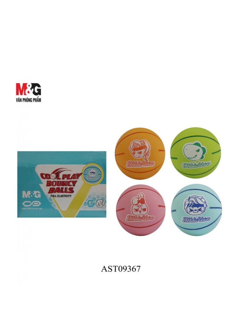 ام اند جي M&G Chenguang Cool play Colored Bouncing Ball - 1pcs - No: AST09367 