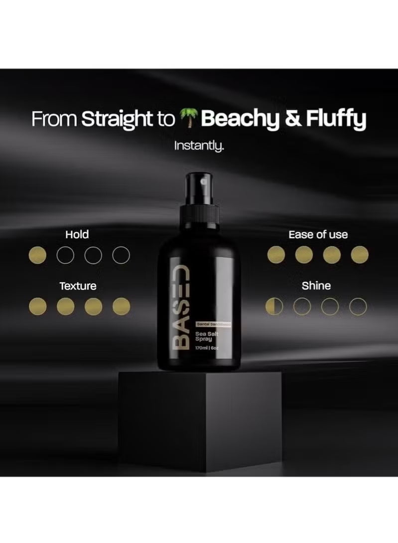 Based Sea Salt Spray, Natural Finish Sea Salt Spray for Hair, Gives Volume and Texture, Enriched with Seaweed and Vitamin B5, Lightweight and Non-Greasy, Paraben Free - Image 3
