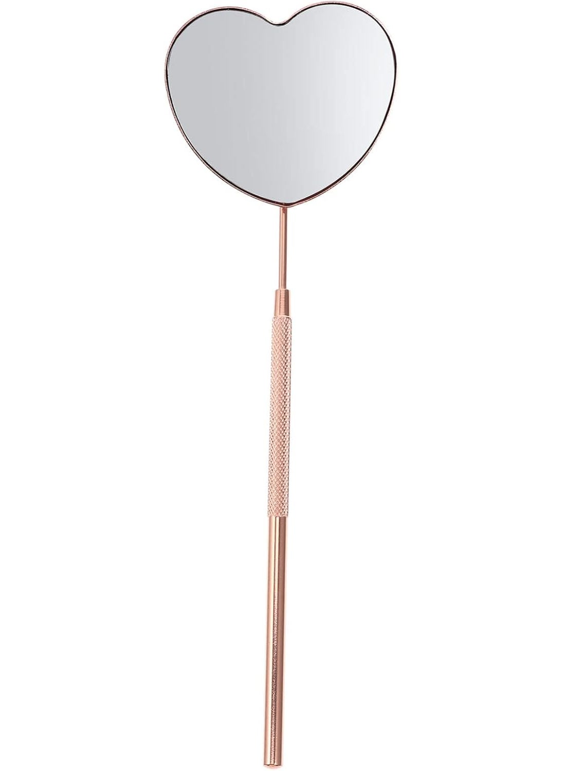 Beaupretty - Beaupretty Lash Extension Lash Mirror Half-Moon Eyelash Extension Mirror Stainless Steel Eyelash Makeup Mirror Black Mirror - Image 1