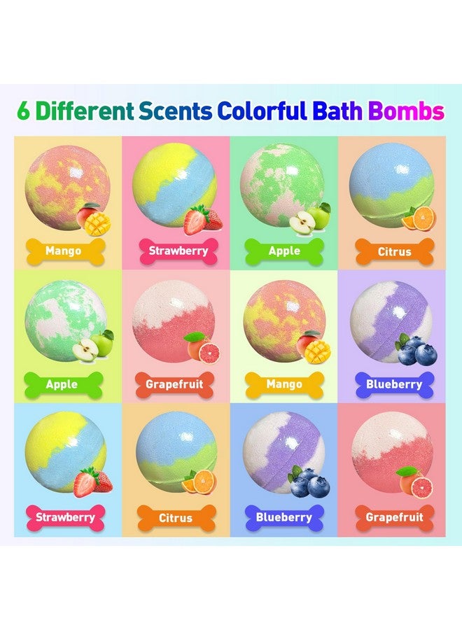 Lisotera Bath Bombs for Kids, 12pcs Bath Bombs with Surprise Toys Inside, Natural and Organic Colorful Bubble Bath Fizz Bomb for Kids, Gift Set for Birthday, Halloween, Christmas for Boys and Girls - Image 3