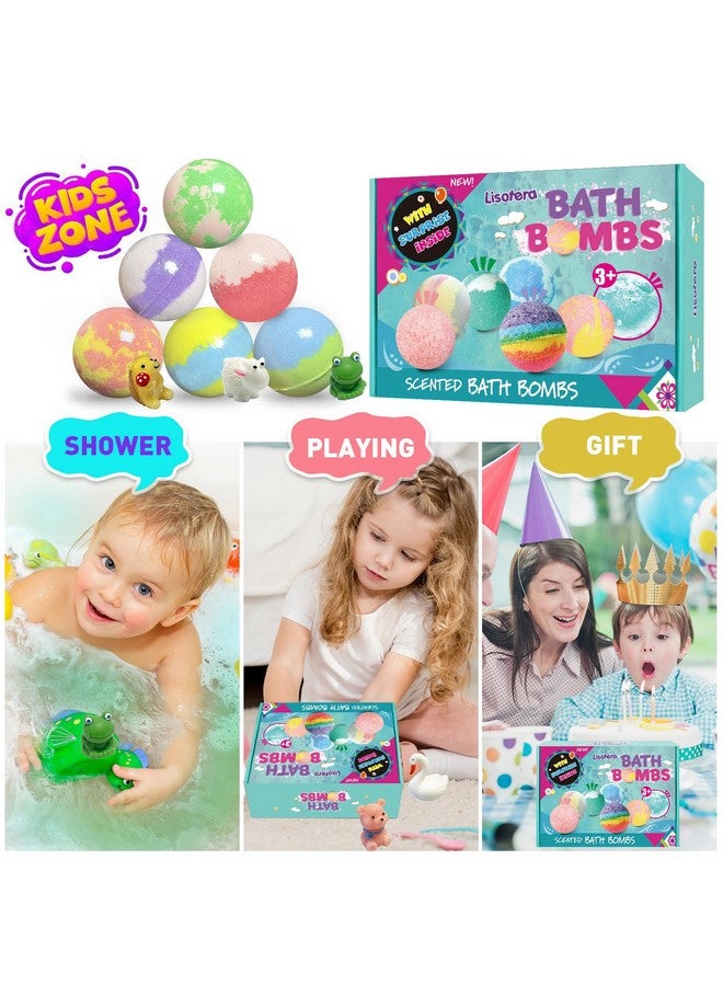 Lisotera Bath Bombs for Kids, 12pcs Bath Bombs with Surprise Toys Inside, Natural and Organic Colorful Bubble Bath Fizz Bomb for Kids, Gift Set for Birthday, Halloween, Christmas for Boys and Girls - Image 2