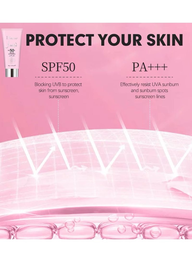 Disaar Collagen & Hyaluronic Acid  Repair Sunscreen SPF50+50g - Image 4