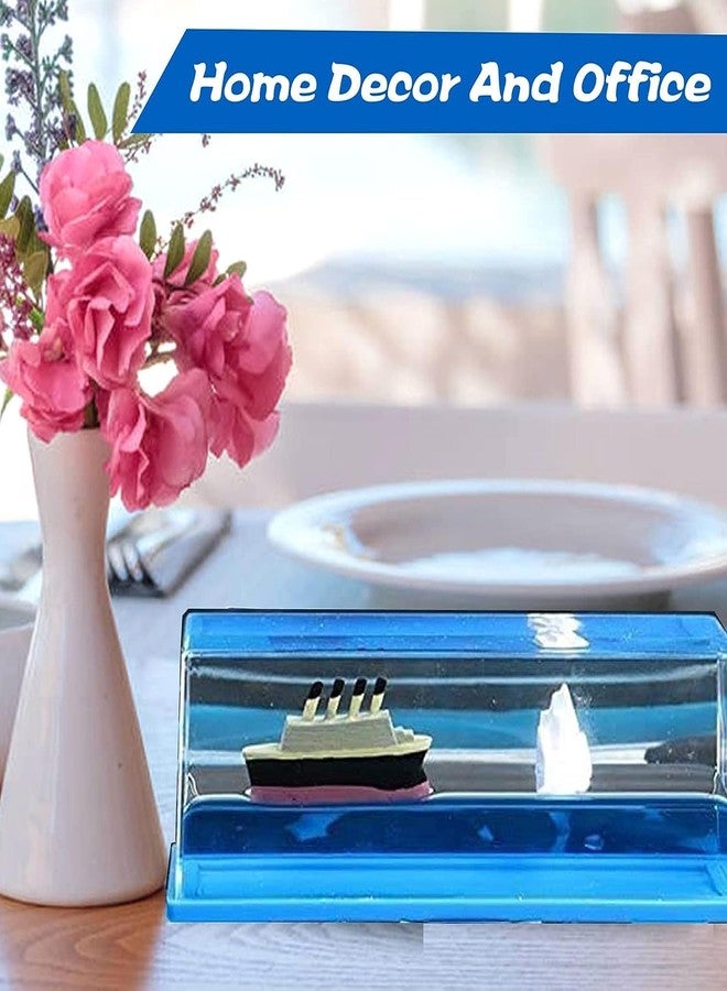 VIHM Kid Titanic Cruise Ship Liquid Wave Cruise Ship Decoration,Titanic Wave Cruise Ship,Unsinkable Titanic Simulator Toy for Home Decor, Car Dashboard, Living Room, Office - Image 5