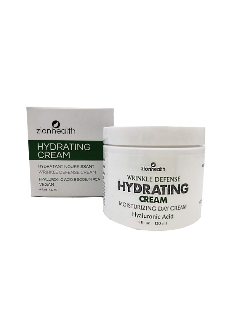 Adama Minerals - Zion Health Hydrating Wrinkle Defense Cream 4 oz Hyaluronic Acid - Image 1