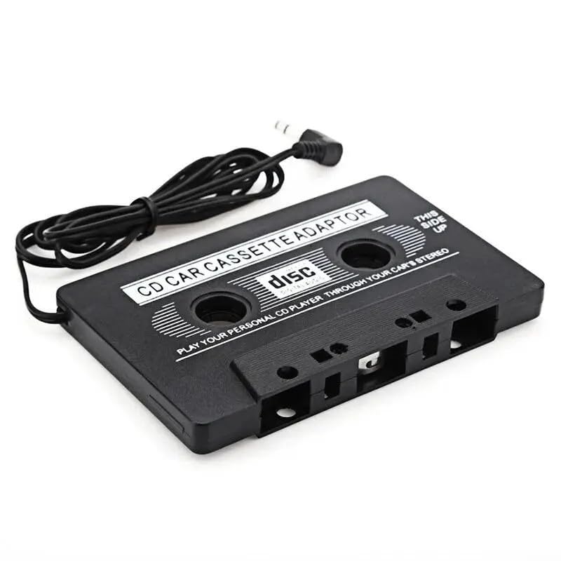Hendel Universal Car Music Audio Cassette Tape aux Adapter Converter 3.5mm Plug (Black) Play Your Personal CD Player Through Your Cars Stereo - Image 2