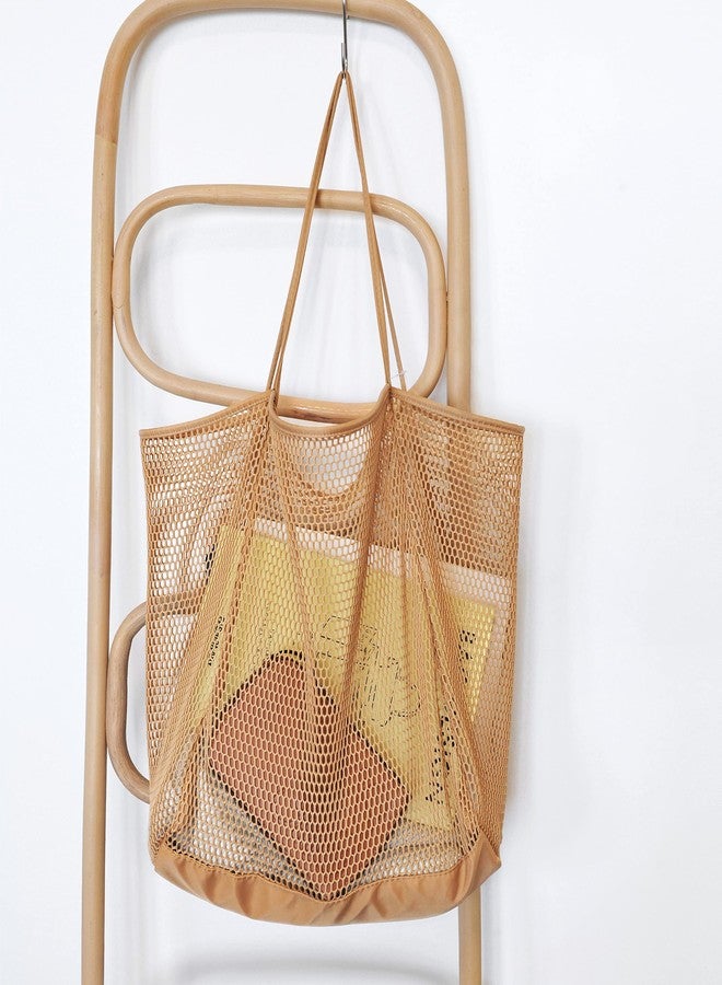 Hoxis Mesh Beach Tote Womens Shoulder Handbag Large - Image 4