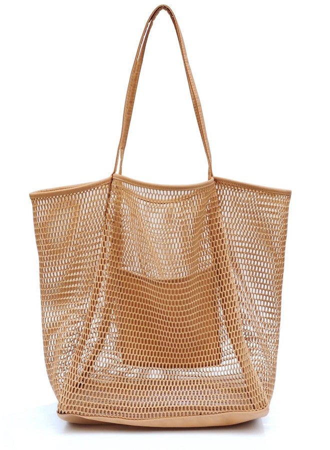 Hoxis Mesh Beach Tote Womens Shoulder Handbag Large - Image 1