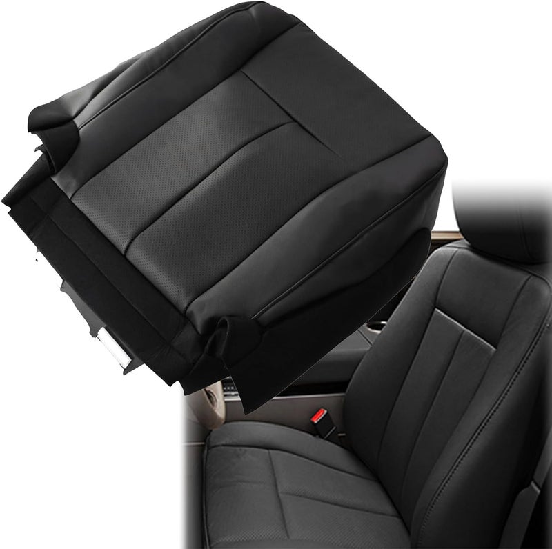 Sekeseauto Front Driver Side Bottom Perforated Leather Replacement Seat Cover Black for Ford Expedition 2007-2014 - Image 2