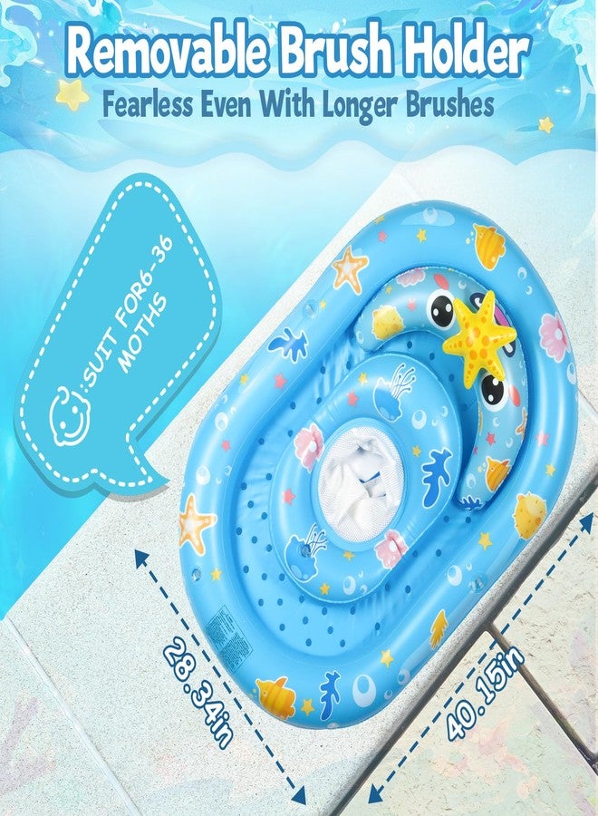WJWJA Baby Pool Float with Canopy UPF50+ Sun Protection, WJWJA Inflatable Kids Pool Floats with Adjustable Safety Seat Infant Swimming Float for Baby 6-36 Months Boys and Girls - Image 2