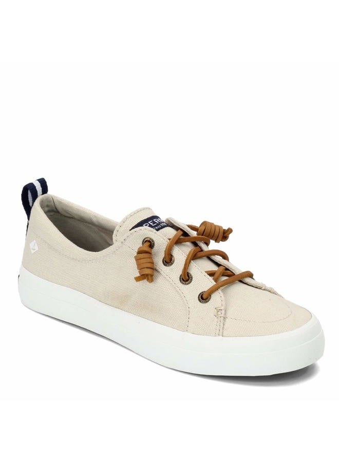 SPERRY Women's Crest Vibe Sneaker, Linen/Oat, 7.5 Wide - Image 4