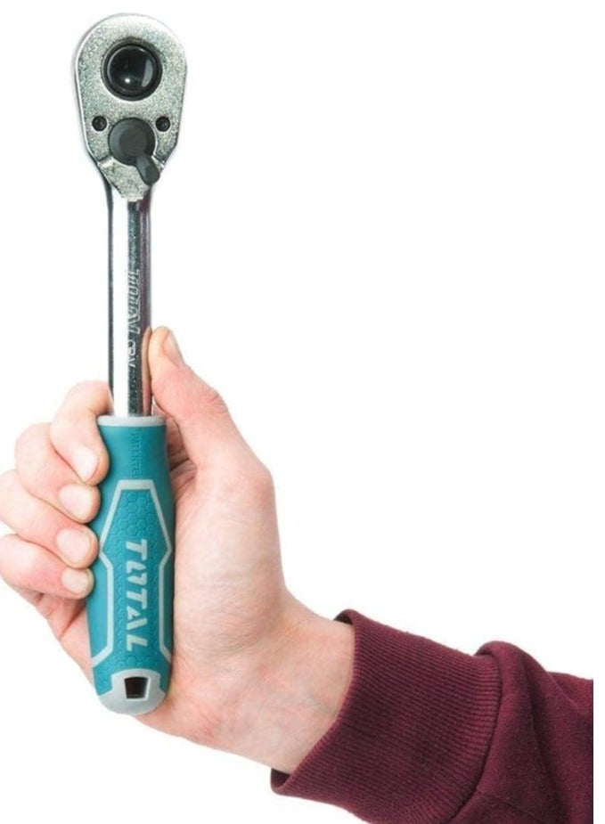 TOTAL Ratchet Wrench Tht106126 Blue/Silver 260mm - Image 1